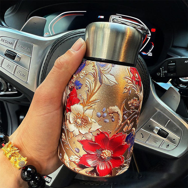Stylish & Portable Insulated Water Bottle🎒 Keep Drinks Hot or Cold, Enjoy Fresh Drinks Anytime, Anywhere!