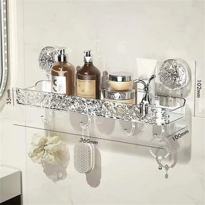 Light luxury style punch-free storage rack