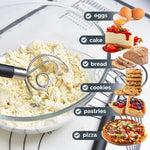 Stainless Steel Dough Whisk for Dutch Bread with Rubber Anti-Slip Handle  BUY 1 GET 1 FREE