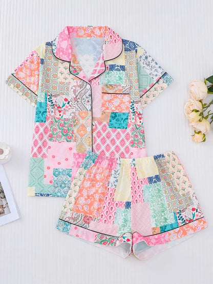 Women's Wearable 2pcs Pajama Set, Beautiful and Fashionable Holiday Party Pajamas,